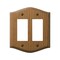 Amerelle Amerelle Country Medium Brown 2 gang Oak Wood Decorator Wall Plate 1 pk 701RR - alternate 1